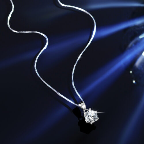Dây Chuyền Bạc Cao Cấp Nữ Đính Đá Quý Zircon Tinh Tế S925 Sang Trọng DCN125