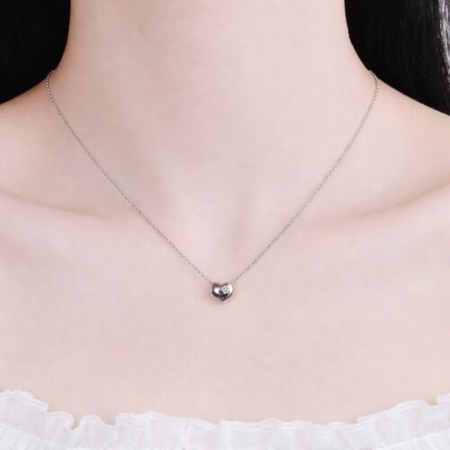 Vòng Cổ Bạc Nữ Hình Trái Tim S925 Xinh Xắn & Thời Trang Cao Cấp DCS080