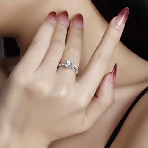 Nhẫn Bạc Cao Cấp Nữ Đính Đá Quý Zircon S925 Tinh Tế & Sang Trọng NHN087 BTJZ-001