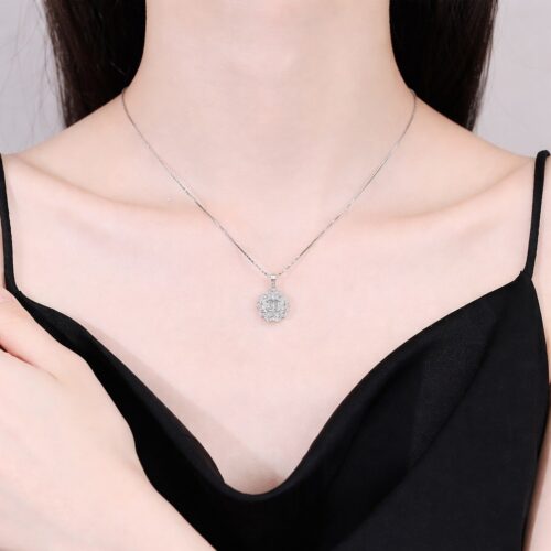Dây Chuyền Nữ Thiết Kế Hoa Hồng Bạc S925 Sang Trọng & Quý Phái DCS077