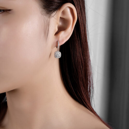 Bông Tai Nữ Bạc S925 Đính Đá Quý Zircon Sang Trọng & Lấp Lánh BTN078
