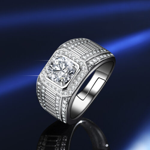 Nhẫn Nam Bạc Đính Đá Quý Zircon S925 – Sang Trọng & Nâng Tầm Phong Cách NHB136 BTJZ-036-3