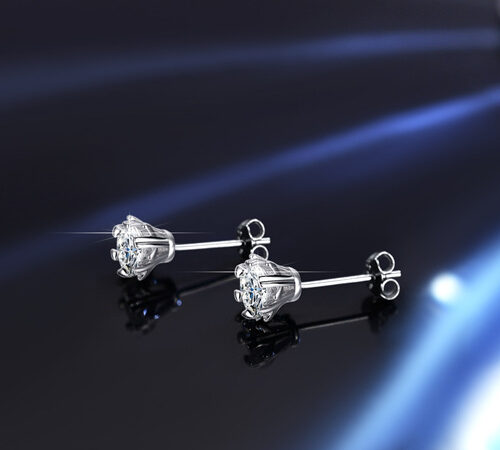 Bông Tai Bạc Nữ Lấp Lánh Đá Quý Zircon Sang Trọng S925 | Tinh Tế BTN079