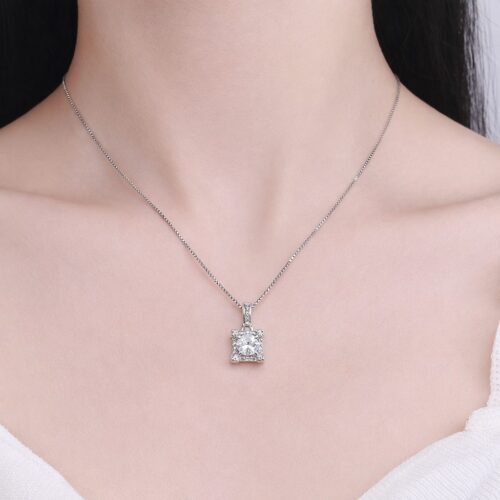 Dây Chuyền Nữ Đính Đá Quý Bạc S925 Sáng Rạng Rỡ & Sang Trọng DCS055