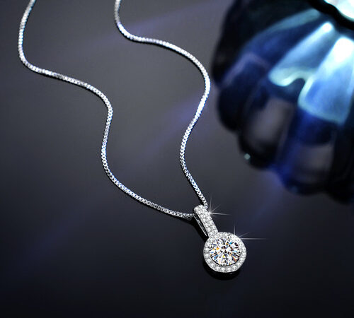 Dây Chuyền Nữ Đính Đá Quý Zircon Thiết Kế Độc Đáo Bạc S925 DCN122