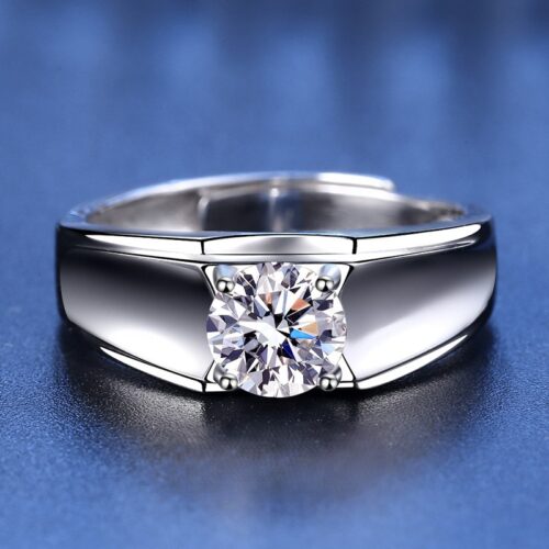 Nhẫn Kim Cương Nam Moissanite Thiết Kế Tinh Xảo Đẳng Cấp S925 NHB128 N7