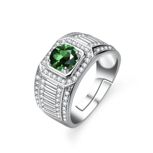 Nhẫn Nam Bạc Đính Đá Quý Zircon S925 – Sang Trọng & Nâng Tầm Phong Cách NHB136 BTJZ-036-3