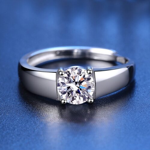 Nhẫn Kim Cương Nam Moissanite Thiết Kế Tinh Xảo Đẳng Cấp S925 NHB128 N3