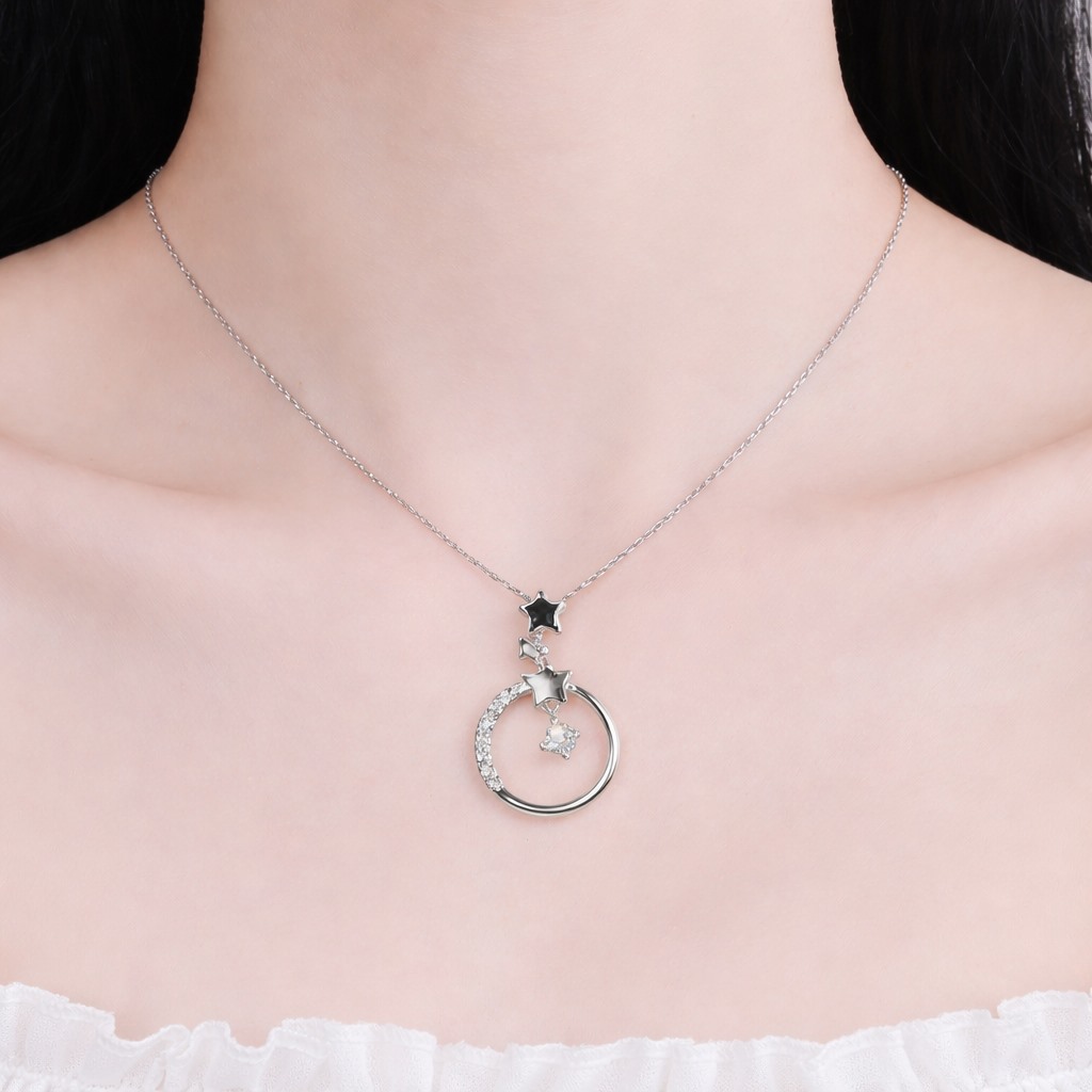 dây chuyền bạc đính đá