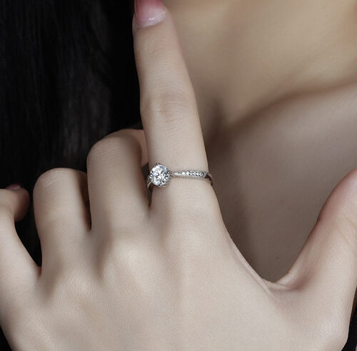 Nhẫn Nữ Bạc Cao Cấp Đính Đá Quý Zircon Thời Thượng S925 NHN090 BTJZ-011