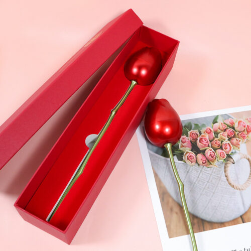 Hộp Trang Sức Lãng Mạn Hoa Hồng Kim Loại HQ018
