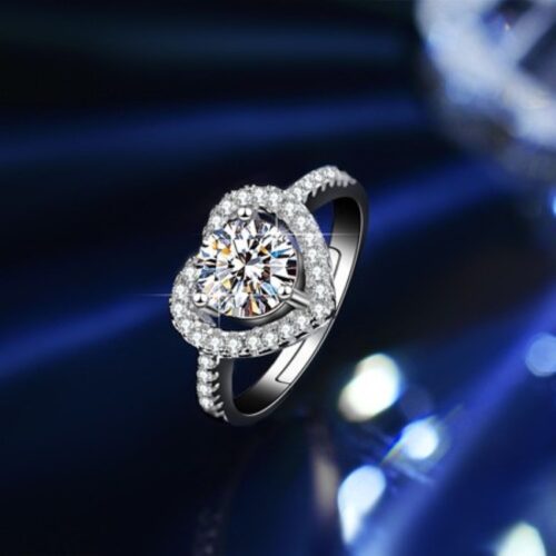 Bộ Trang Sức Bạc Hình Trái Tim Đính Đá Quý Zircon Cao Cấp Bạc S925 STN011