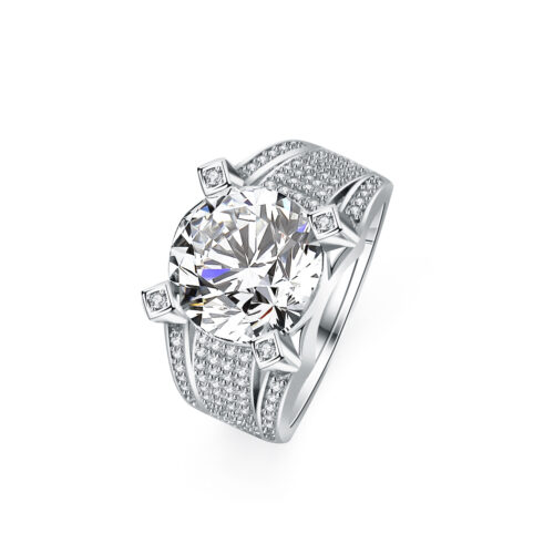 Nhẫn Bạc Nam Cao Cấp Đính Đá Zircon S925 – Sang Trọng & Lịch Lãm NHB133 BTJZ-059-2 Vàng Hồng