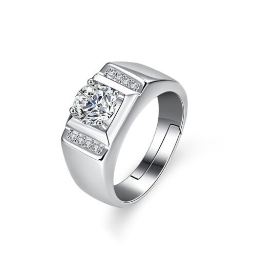 Nhẫn Bạc Nam Đính Đá Zircon Cao Cấp Cổ Điển S925 NHB140 BTJZ-022-4