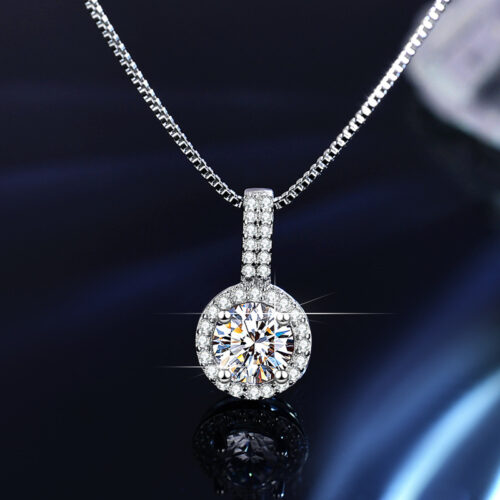 Bộ Trang Sức Đính Đá Quý Zircon Mặt Tròn Tinh Tế Bạc S925 STN007
