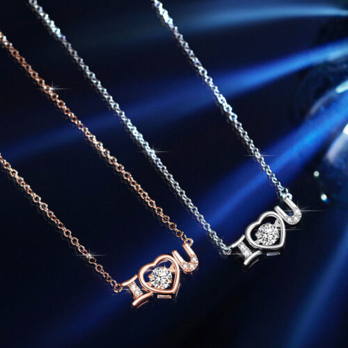 Dây Chuyền Bạc Nữ “I Love You” Đính Đá Quý Zircon S925 | Ý Nghĩa & Tinh Tế DCN129 BTXL-033-1 Bạc
