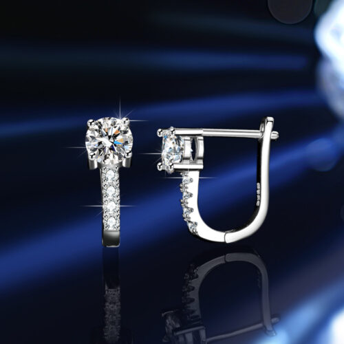 Bông Tai Bạc Nữ Đính Đá Zircon Cao Cấp | Lấp Lánh & Thanh Lịch BTN088 BTEJ-002