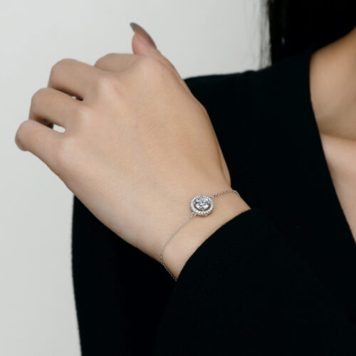 Vòng Tay Bạc Nữ Cao Cấp Đính Đá Quý Zircon S925 Trẻ Trung & Sang Trọng VDN052 BTSL-002