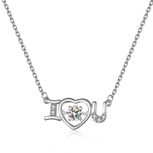 Dây Chuyền Bạc Nữ “I Love You” Đính Đá Quý Zircon S925 | Ý Nghĩa & Tinh Tế DCN129 BTXL-033-1 Bạc