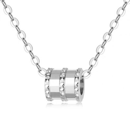 Dây Chuyền Bạc S925 Thiết Kế Độc Đáo HTT009VH Vàng Hồng