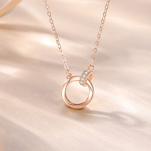 Dây Chuyền Bạc S925 Vòng Đan Trái Tim Thiết Kế Hiện Đại HTT027T Trắng