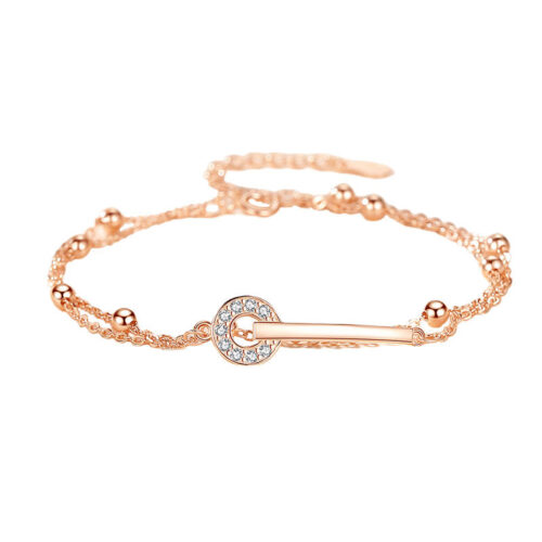 Lắc Tay Bạc S925 Đính Đá Zircon Thiết Kế Tinh Xảo – Trẻ Trung HTT044T Trắng