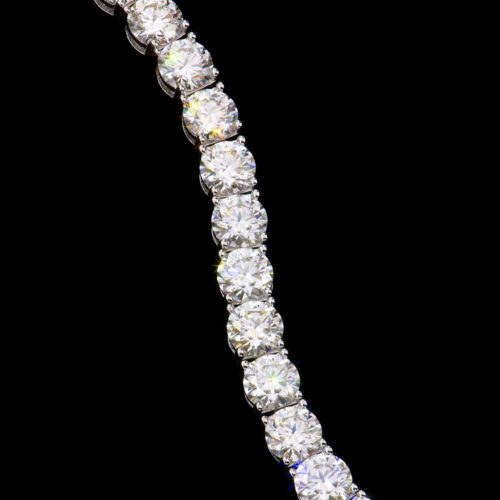 Lắc Tay Tennis Bạc S925 Đính Kim Cương Moissanite 2mm Sáng Lấp Lánh Sang Trọng Quý Phái HTT125 -HTT139