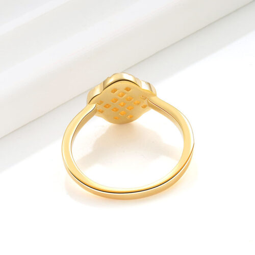 Nhẫn Bạc Nữ S925 Cỏ Bốn Lá – Đính Đá Đa Màu Hợp Mệnh Sang Trọng HTT086RT Trắng Phối Đỏ