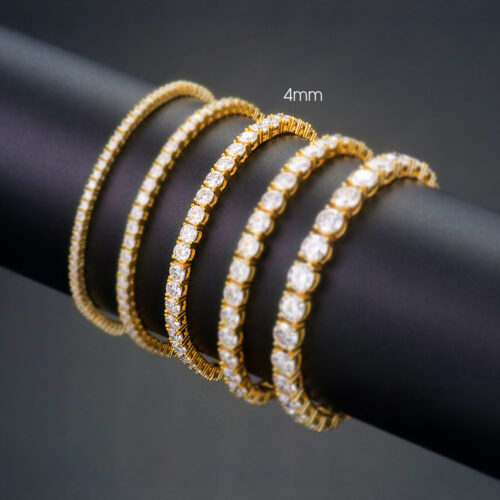 Lắc Tay Tennis Bạc S925 Đính Kim Cương Moissanite Sáng Lấp Lánh Sang Trọng Quý Phái HTT140 -HTT144