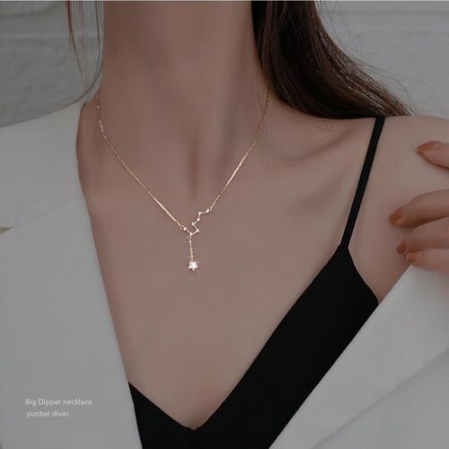 Dây Chuyền Bạc S925 – Đính Mã Tinh Tế Sang Trọng HTT202VH Vàng Hồng