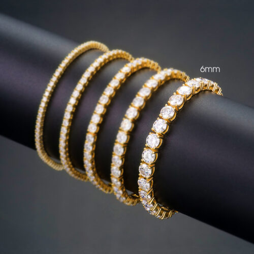 Lắc Tay Tennis Bạc S925 Đính Kim Cương Moissanite Sáng Lấp Lánh Sang Trọng Quý Phái HTT140 -HTT144