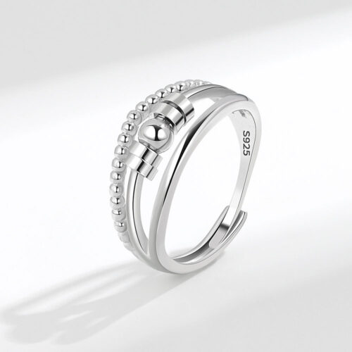 Nhẫn Bạc Nữ S925 Thiết Kế Hở Cá Tính – Phong Cách Trẻ Trung Hiện Đại HTT082D