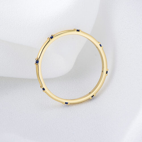 Nhẫn Bạc Nữ S925 Đính Đá Tối Giản Tinh Tế – Phong Cách Hiện Đại HTT222L Đá Xanh Lục
