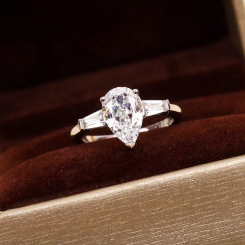 Nhẫn Kim Cương Nữ Moissanite Bạc S925 HTT430