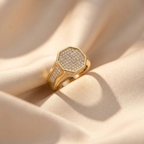 Nhẫn Kim Cương Moissanite Nam Bạc S925 HTT435T Trắng