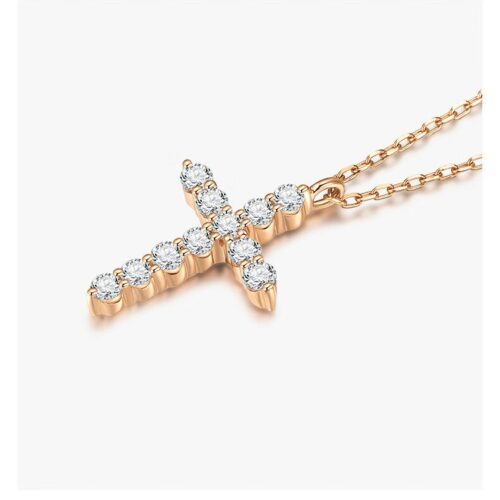 Dây Chuyền Giá Bạc S925 Đính Đá Zircon HTT443 Hồng