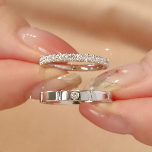 Nhẫn Kim Cương Moissanite Nữ Bạc S925 Cao Cấp HTT268