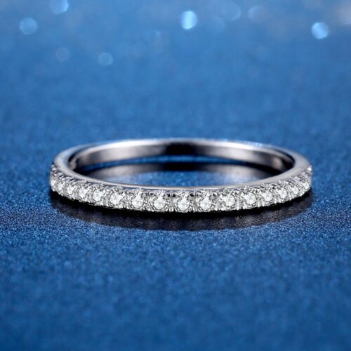 Nhẫn Kim Cương Moissanite Nữ Bạc S925 Cao Cấp HTT273