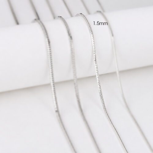Dây Chuyền Bạc Nam Nữ S925 Trơn Cao Cấp 1.5mm HTT320