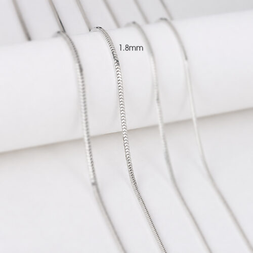 Dây Chuyền Bạc Nam Nữ S925 Trơn Cao Cấp 1.5mm HTT320