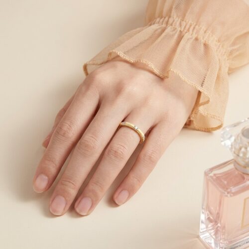 Nhẫn Kim Cương Nữ Moissanite Bạc S925 HTT429T Trắng
