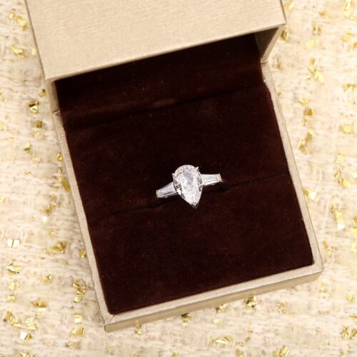 Nhẫn Kim Cương Nữ Moissanite Bạc S925 HTT430