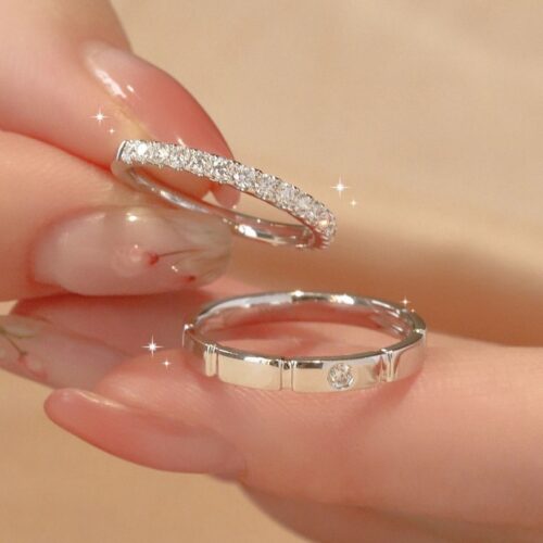Nhẫn Kim Cương Moissanite Nữ Bạc S925 Cao Cấp HTT268