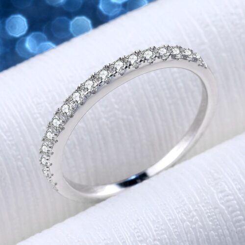 Nhẫn Kim Cương Moissanite Nữ Bạc S925 Cao Cấp HTT273