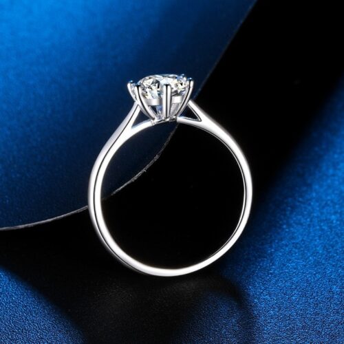 Nhẫn Kim Cương Moissanite 3 Carat Nữ Bạc S925 Cao Cấp HTT259