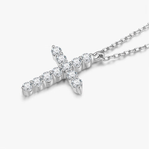 Dây Chuyền Giá Bạc S925 Đính Đá Zircon HTT443 Hồng