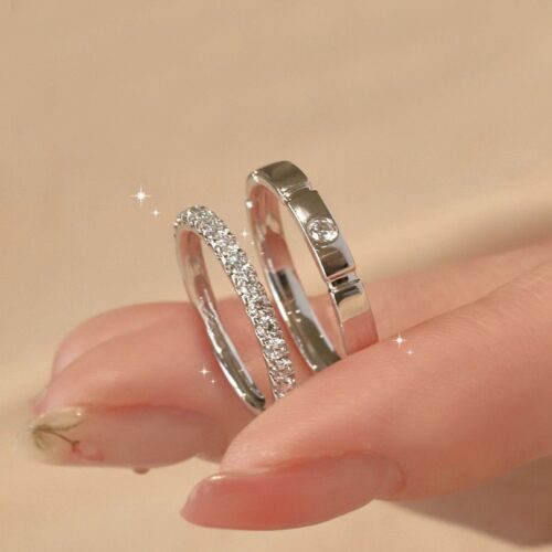 Nhẫn Kim Cương Moissanite Nữ Bạc S925 Cao Cấp HTT268