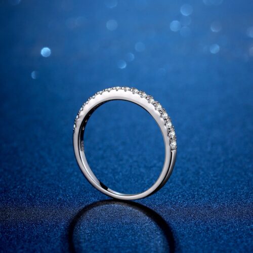 Nhẫn Kim Cương Moissanite Nữ Bạc S925 Cao Cấp HTT273