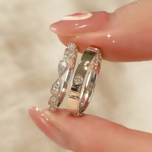Nhẫn Kim Cương Moissanite Nữ Bạc S925 Cao Cấp HTT280