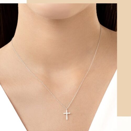 Dây Chuyền Giá Bạc S925 Đính Đá Zircon HTT443 Hồng